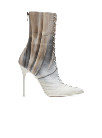 Balmain Women's Ankle Boot Uria-Calfskin Sculpture Print