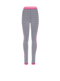 Balmain Women's Monogram Knit Leggings