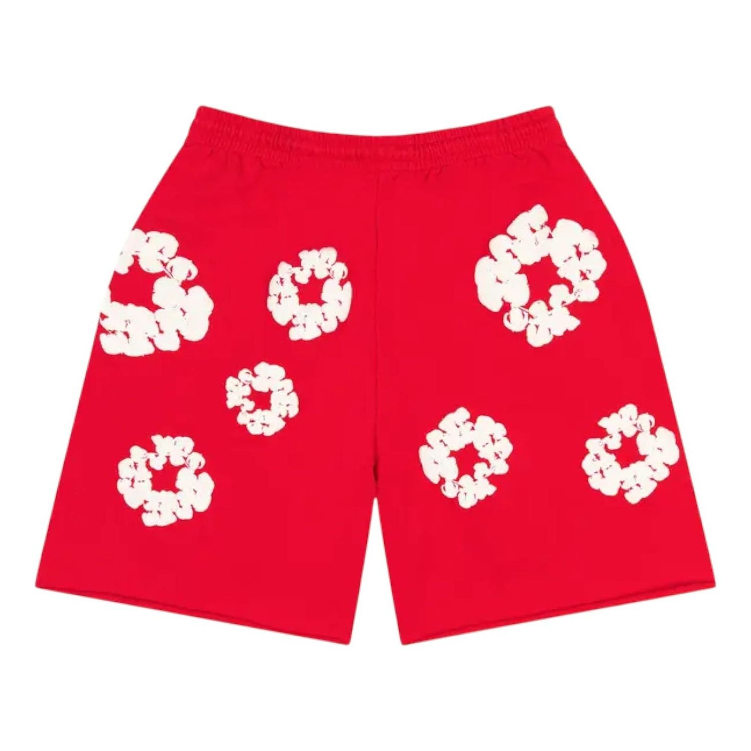 Denim Tears Cotton Wreath Sweatshorts 'Red' SS25BRS2952058