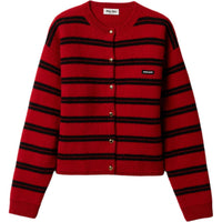MIU MIU FW24 Sweater Women's Red Black
