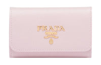 PRADA Leather Key Pouch Women's Pink