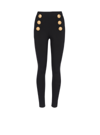 Balmain Women's Hw 6Btn Jersey Stretch Skinny Pants