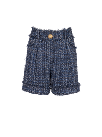 Balmain Women's Hw Denim Tweed Shorts