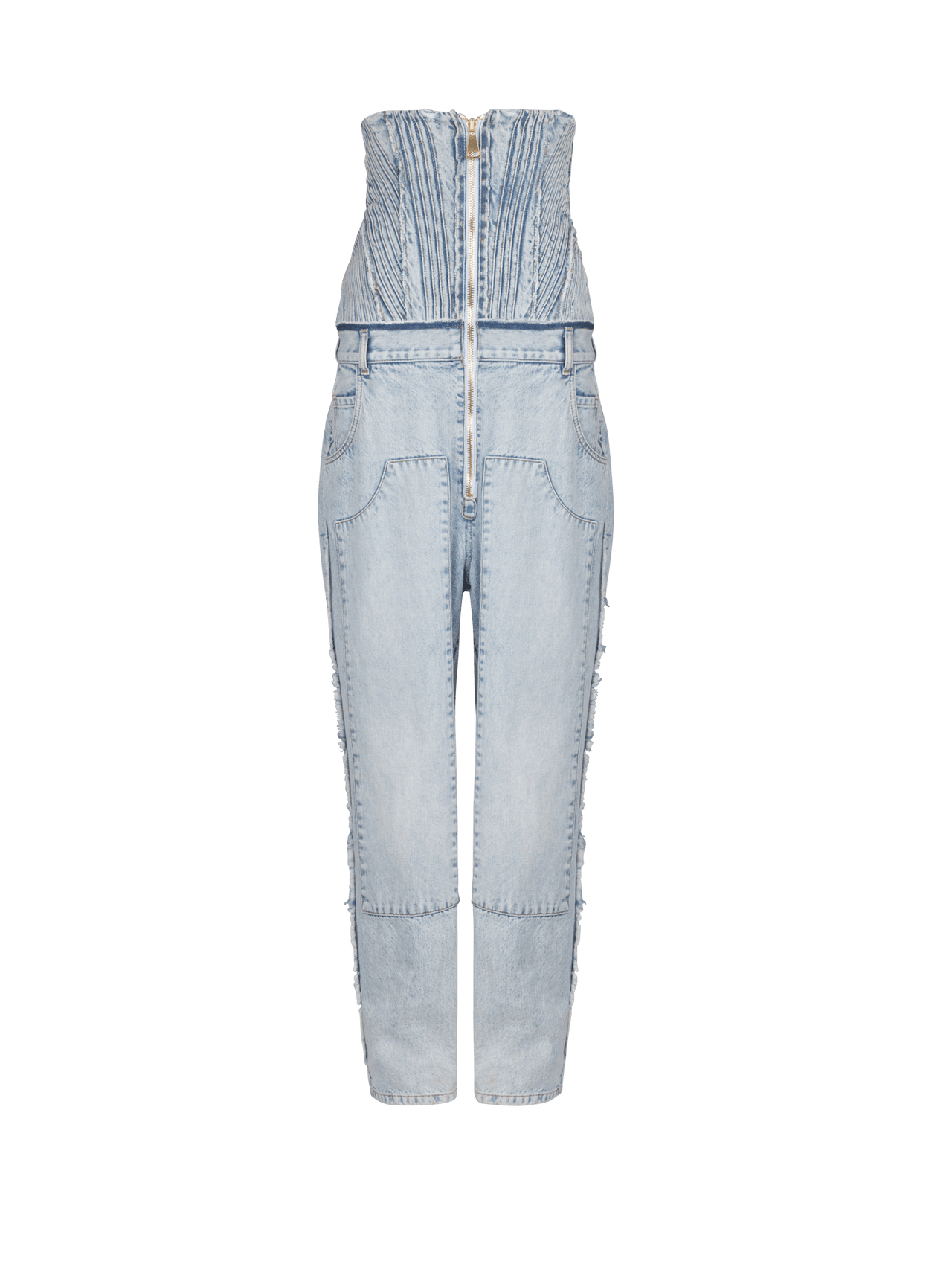 Balmain Women's Hw Vintage Blue Boyfriend Jeans
