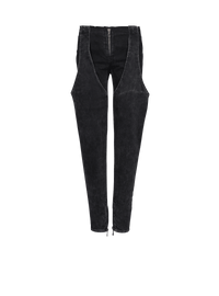 Balmain Women's Garter Cut Acid Wash Jeans