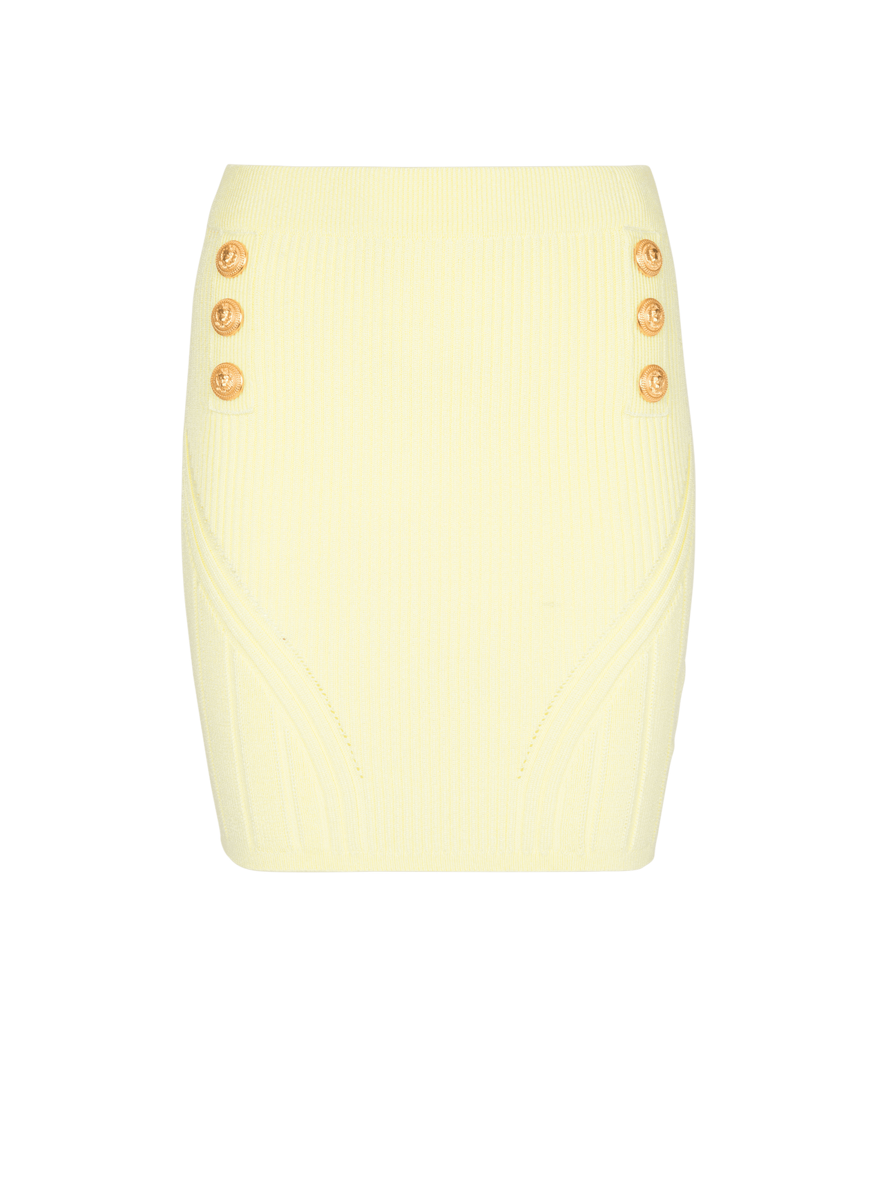 Balmain Women's 6 Btn Short Knit Skirt