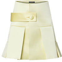 LOUIS VUITTON Button Tab Pleat Skirt