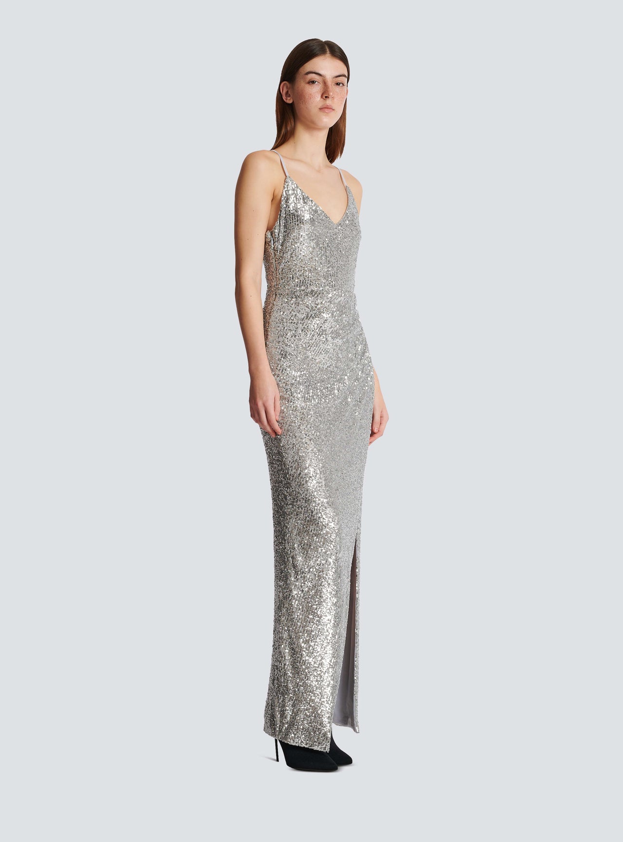 Balmain Women's Long Sequin Dress - My Theresa