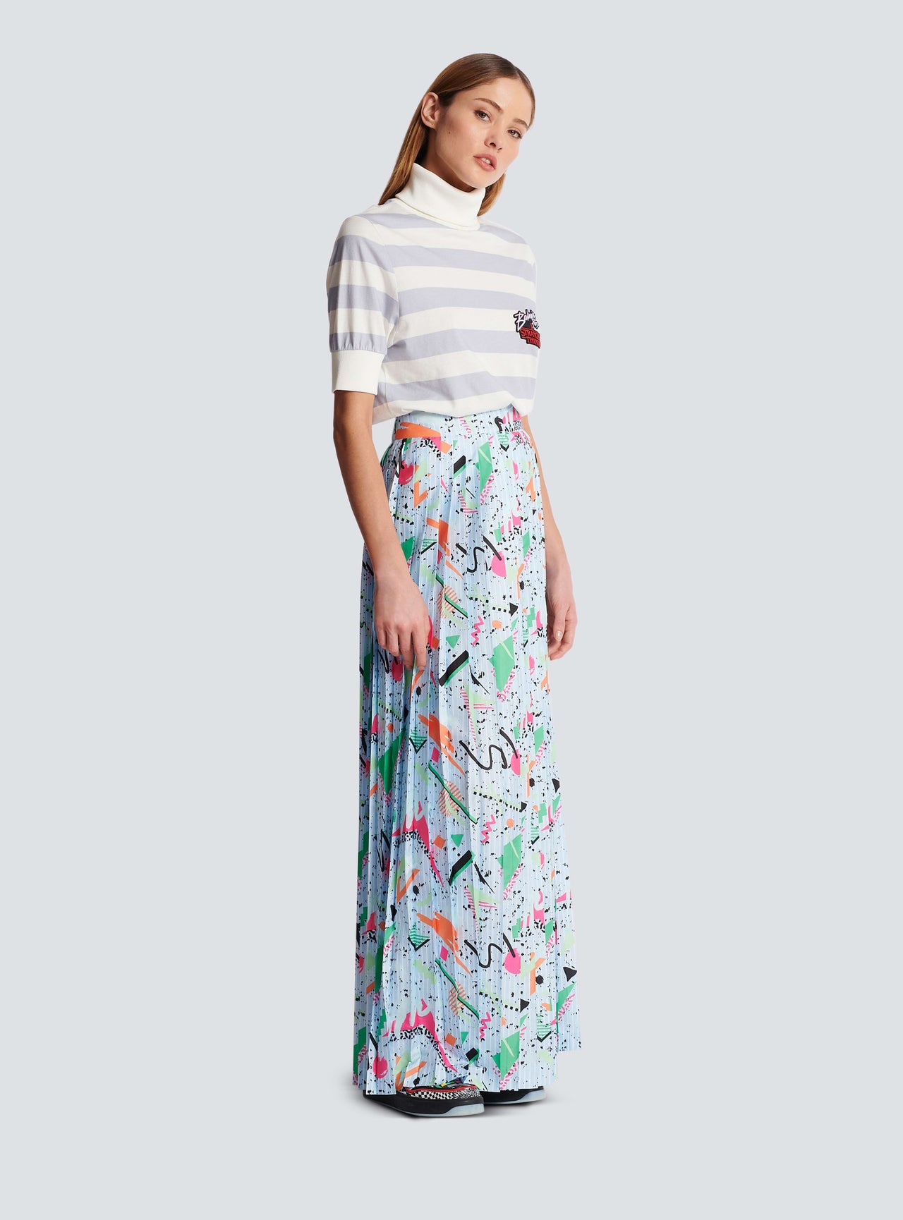 Balmain Women's Jupe Longue Plissée