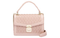 MIU MIU Soft Sheepskin Handbag Small Size Women's Pink