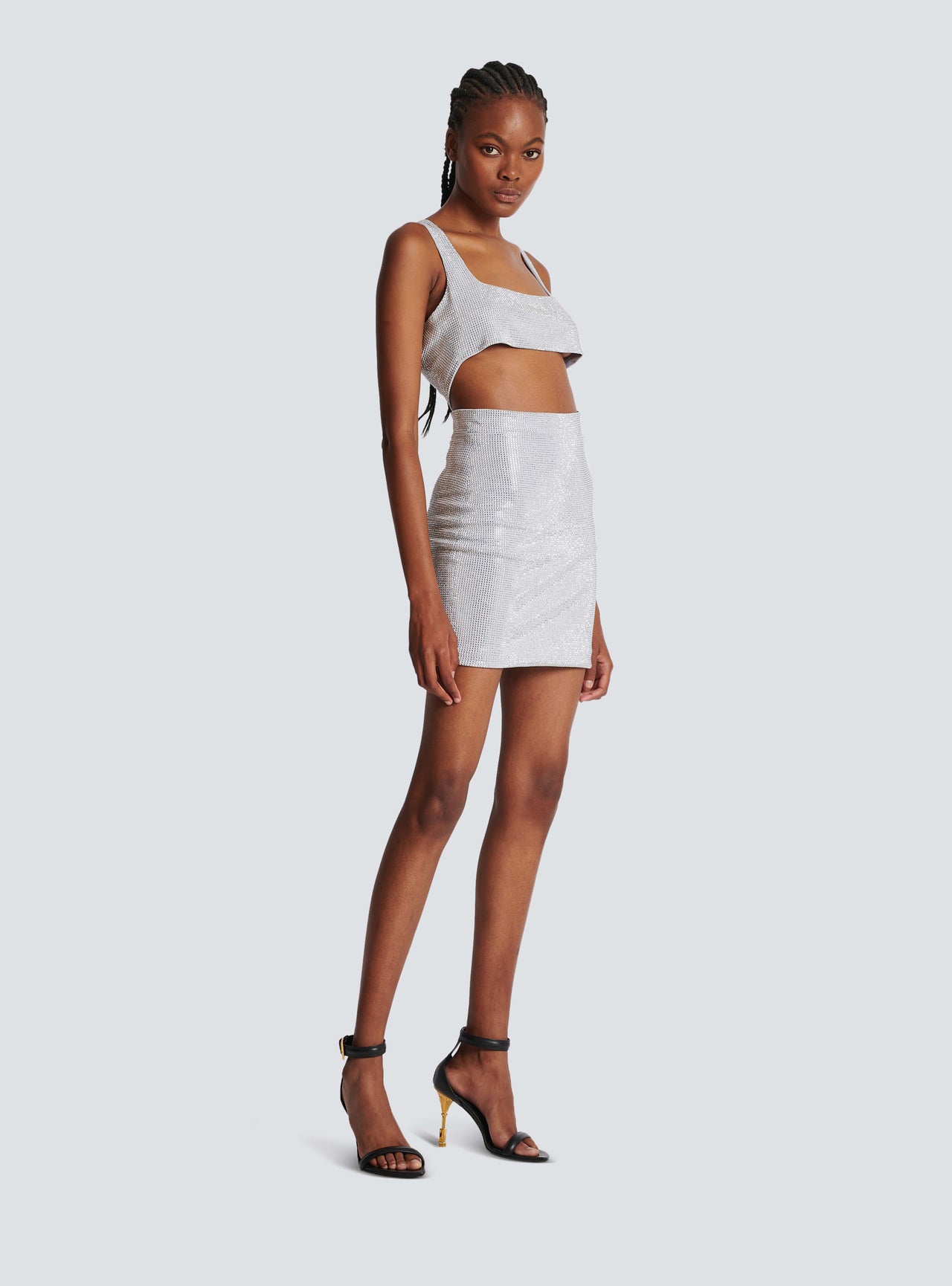 Balmain Women's Strassed Short Skirt - My Theresa