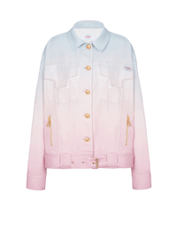 Balmain Women's Evian Gradient Denim Oversize Jacket