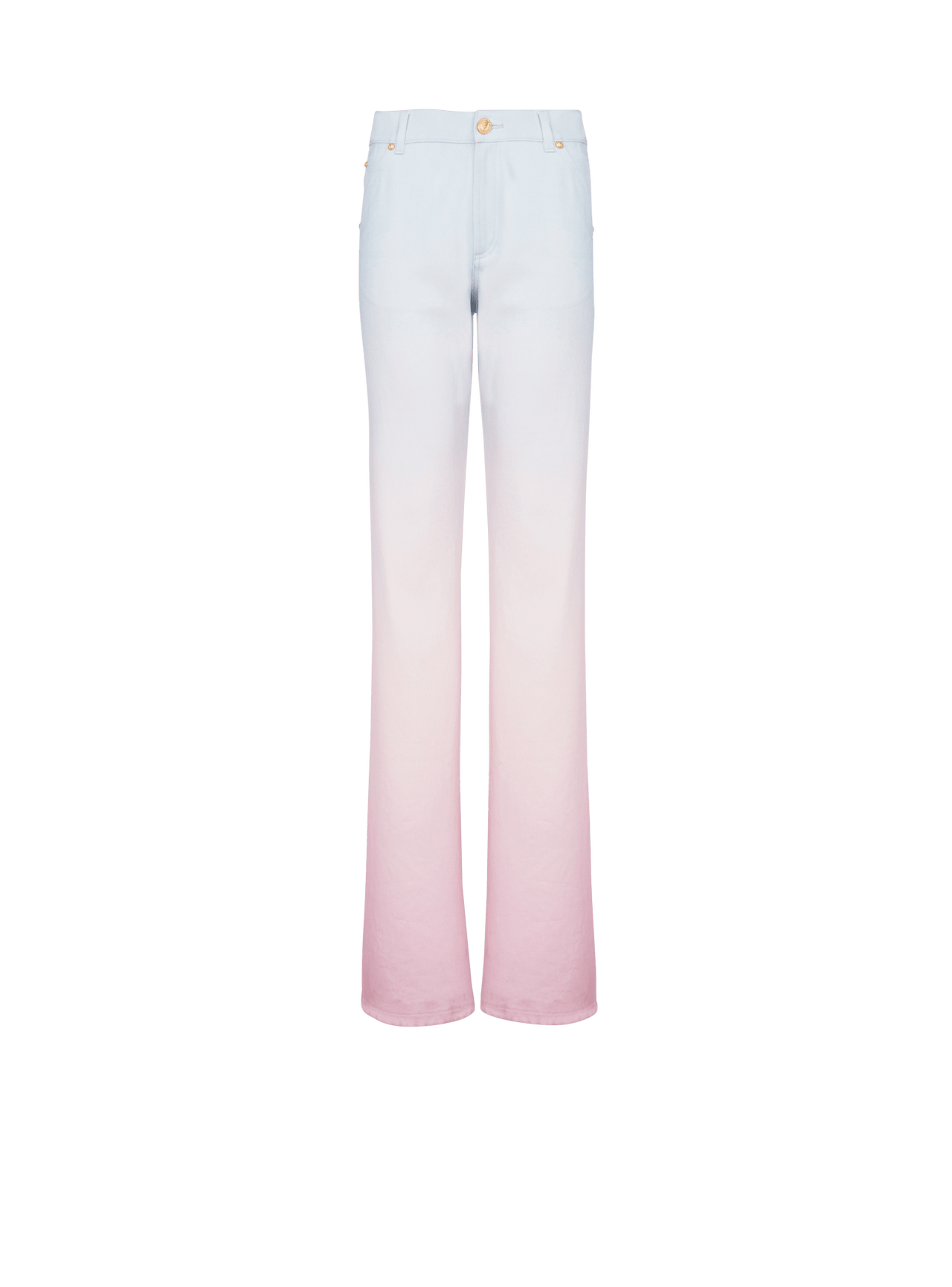 Balmain Women's Evian Gradient Denim Loose Jeans