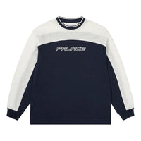 Palace Mesh Panel Long-Sleeve T-Shirt 'Navy' P29ES004