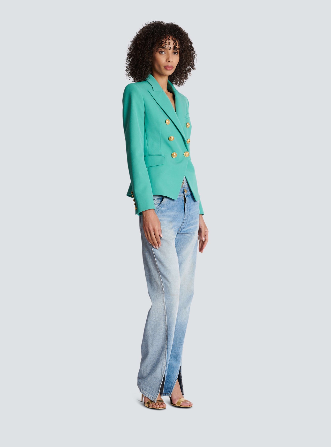 Balmain Women's 6 Btn Grain De Poudre Jacket