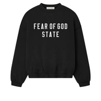 Fear of God Essentials 25FW Fleece Sweatshirt 'Jet Black' 192SP256550F