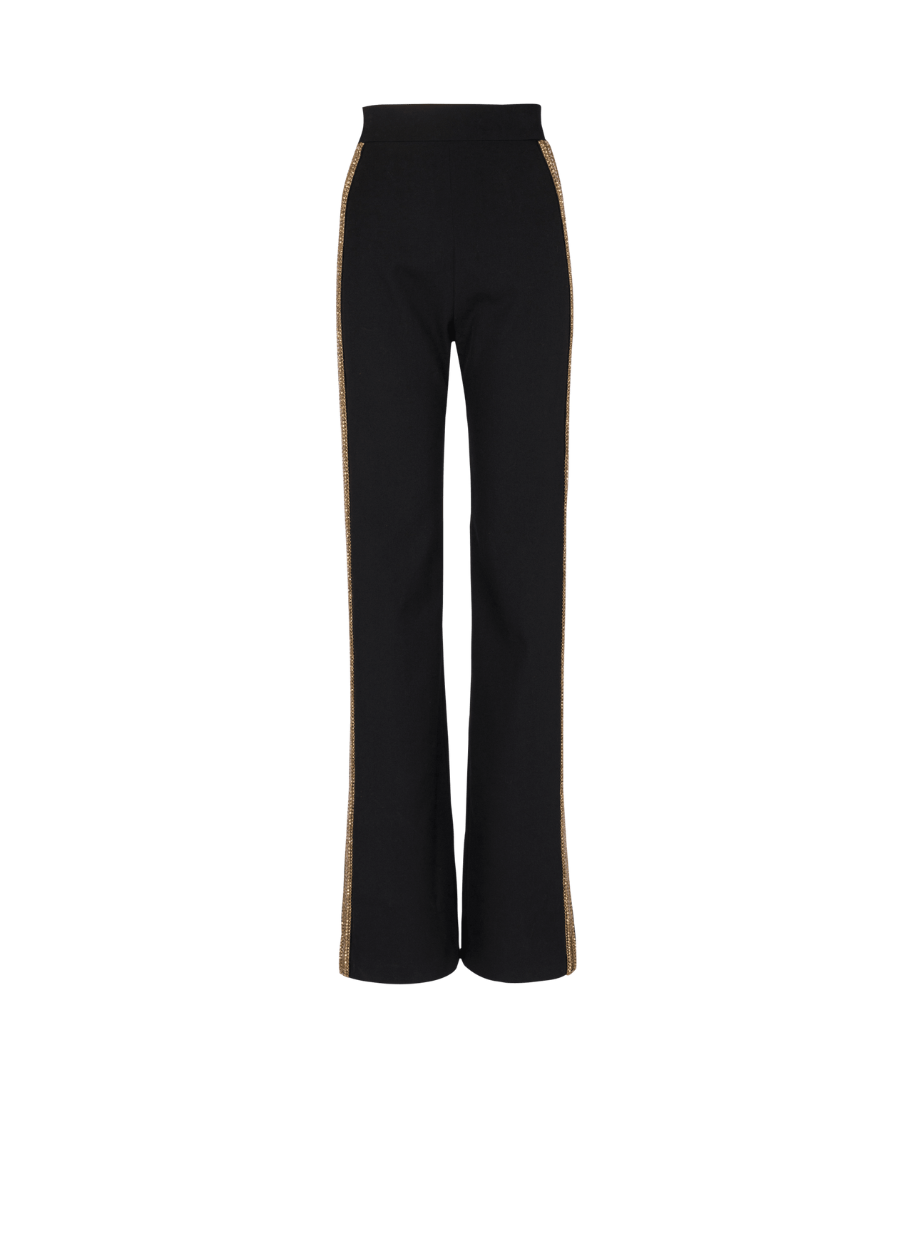 Balmain Women's Embroidered Wide Leg Pants