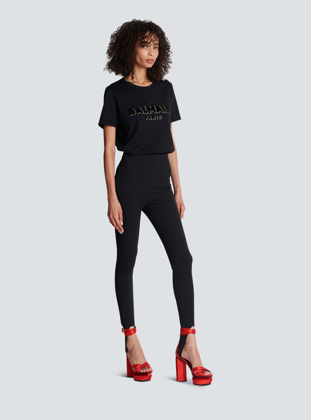 Balmain Women's Hw Stretch Gdp Skinny Pants