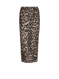 Balmain Women's Hw Leopard Jacquard Pencil Skirt