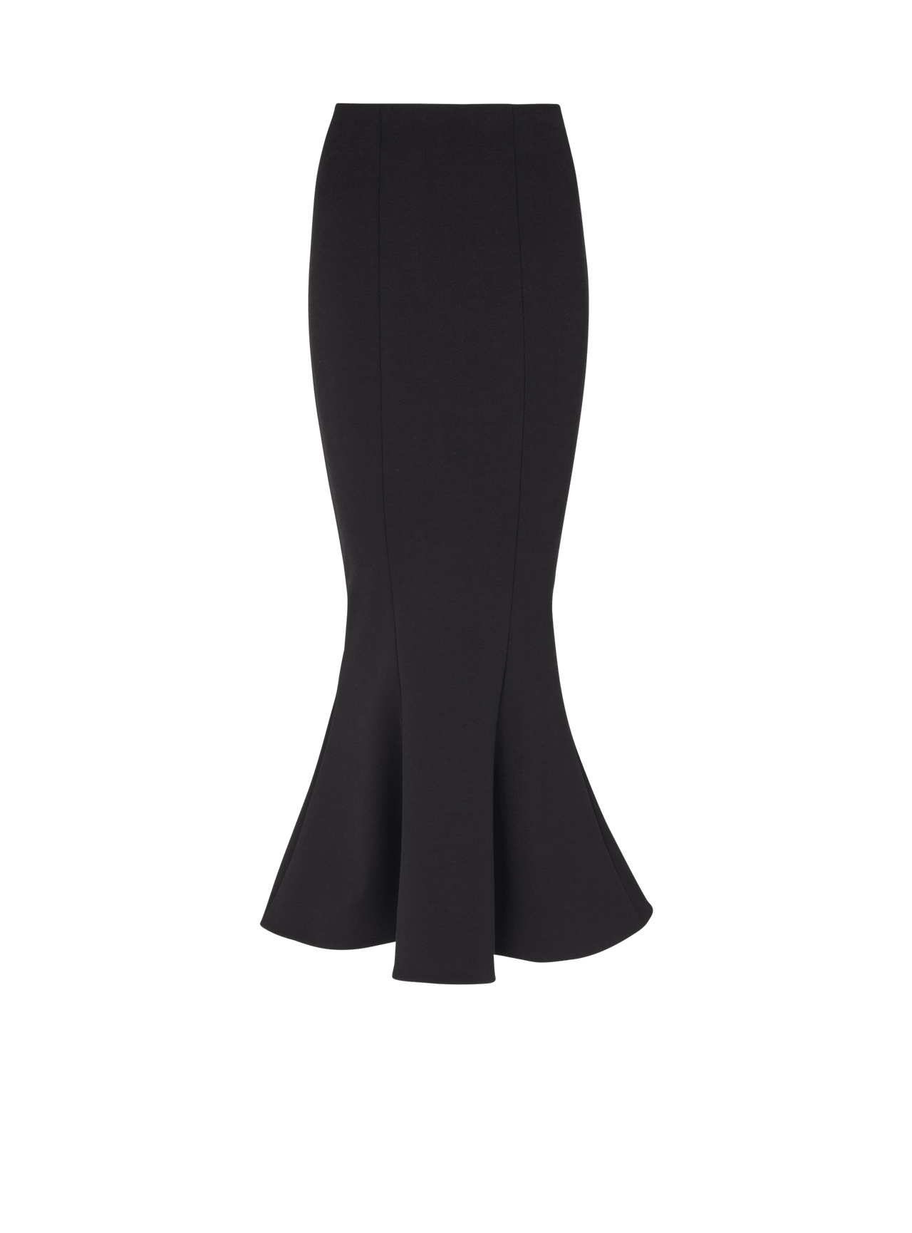Balmain Women's Hw 6 Btn Stretch Gdp Midi Skirt