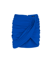 Balmain Women's Draped Jersey Short Skirt