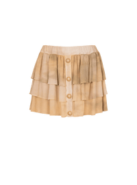 Balmain Women's Lw Tie & Dye Ruffles Short Skirt
