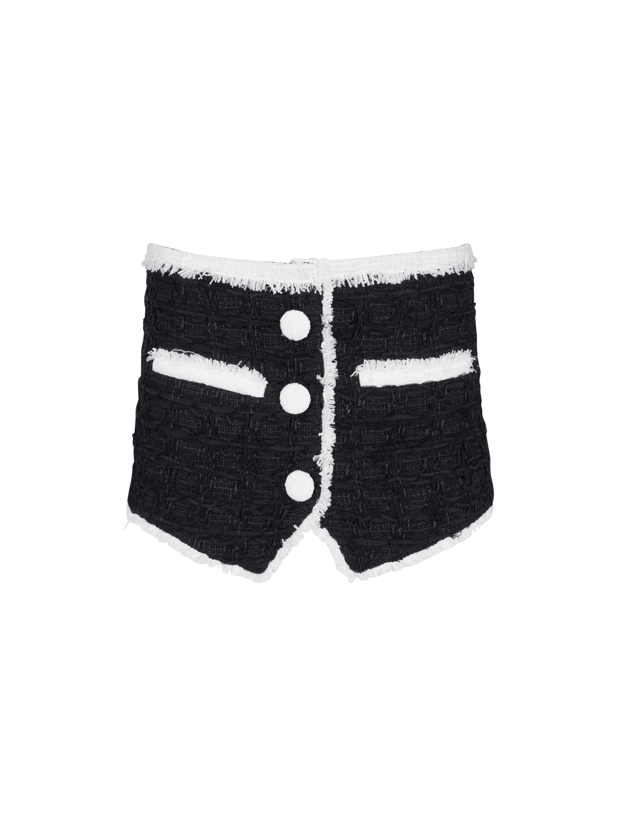 Balmain Women's Contrasted Tweed Mini Skirt