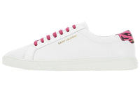 SAINT LAURENT Low-Top Stylish Skateboarding Shoes Women's White Pink