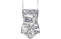 DIOR DIORIVIERA FW24 One-piece Swimsuit Women's White