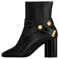 LOUIS VUITTON Silhouette Ankle Boots 8cm Women's Black