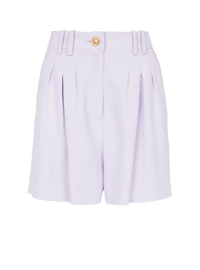 Balmain Women's Belted Crepe Shorts