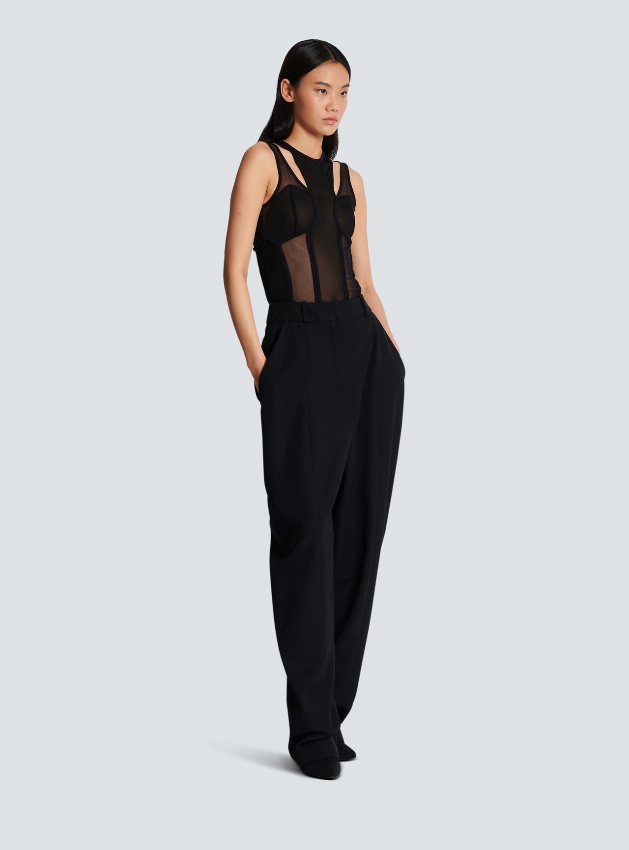 Balmain Women's Cut Out Tulle Body