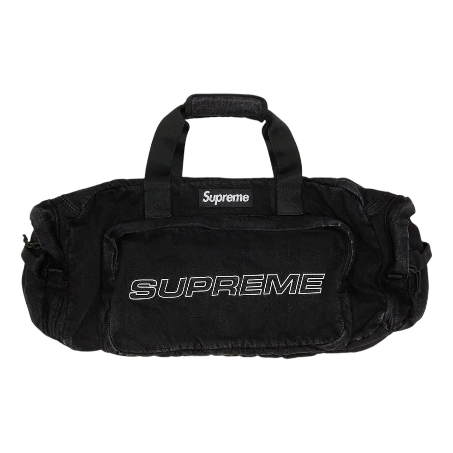 Supreme Denim Duffle Bag 'Black' FW25B2-BLACK