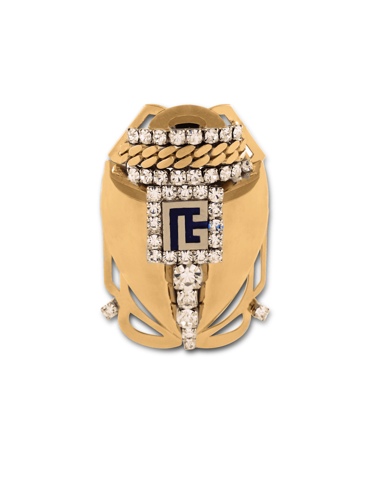 Balmain Women's Beetle L Brooch-Brass
