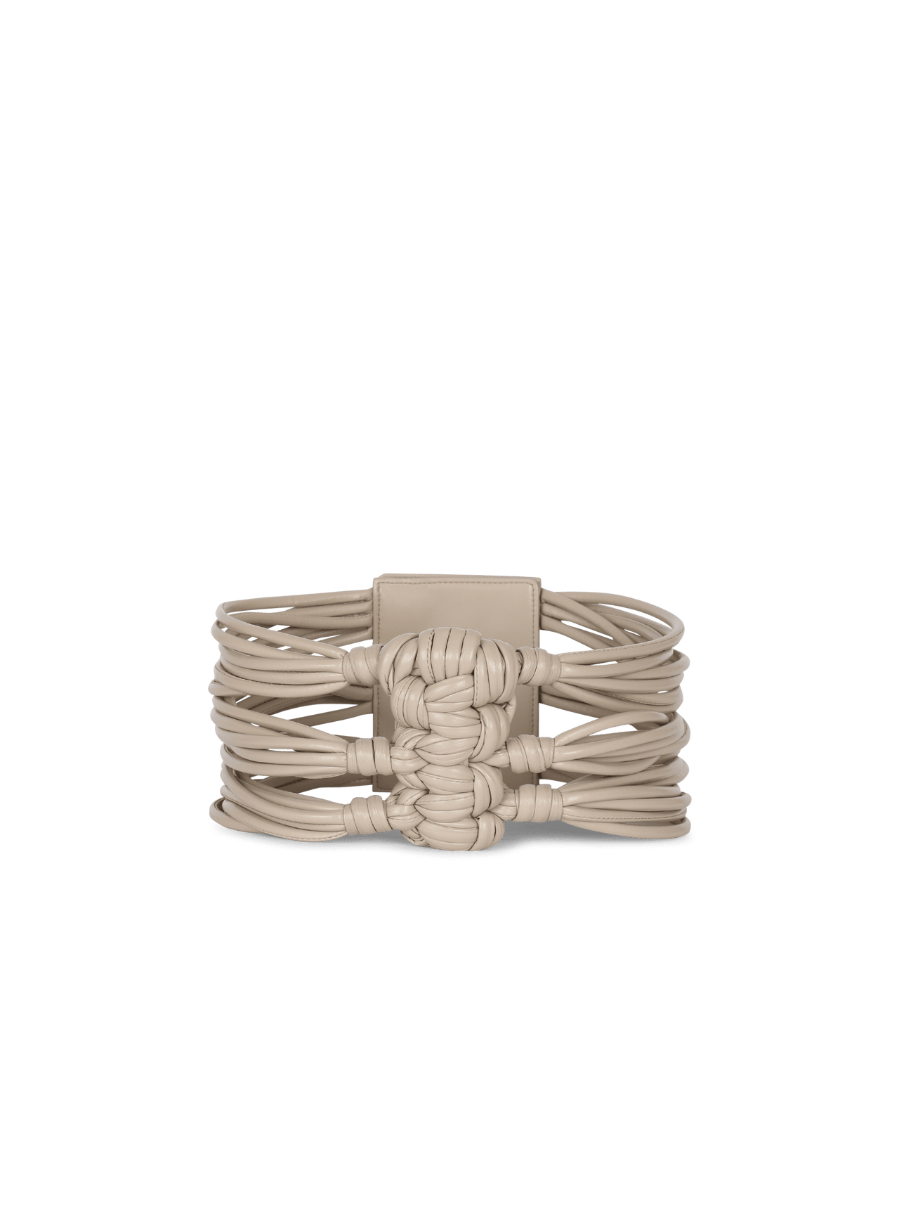 Balmain Women's Coin Belt 12Cm-Braided Synthetic Lth