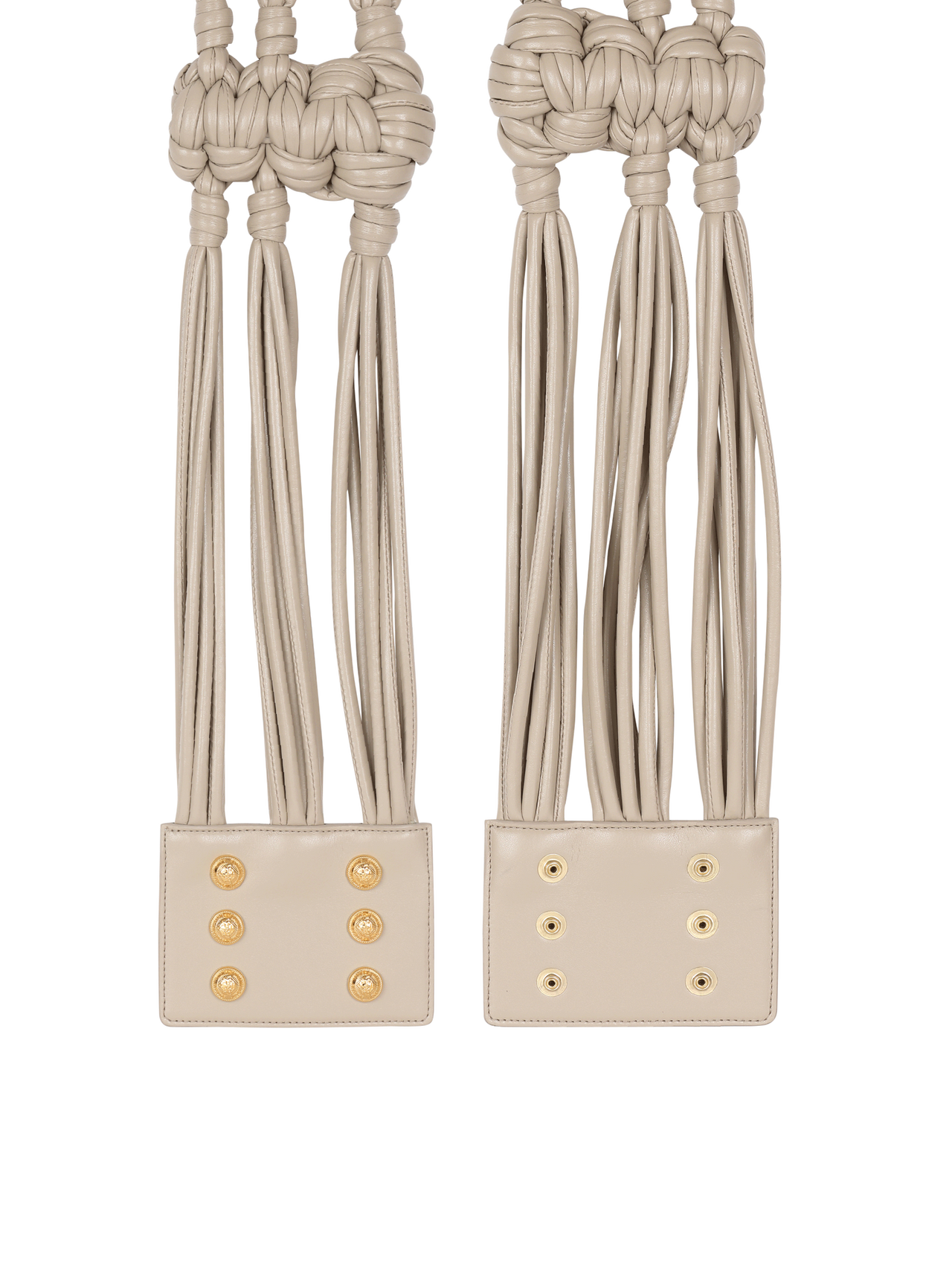 Balmain Women's Coin Belt 12Cm-Braided Synthetic Lth