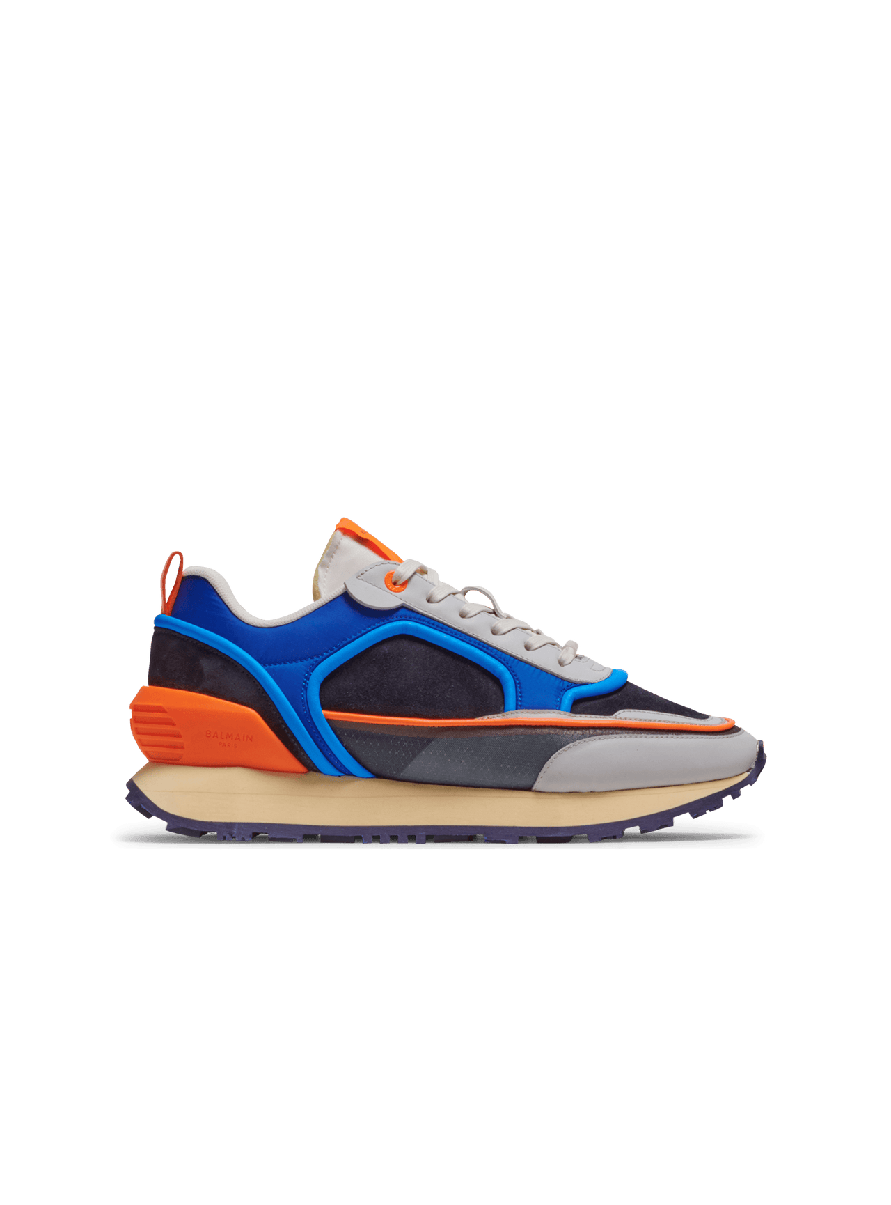 Balmain Men's Racer-Suede,nylon&mesh