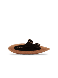 Balmain Men's B-It-Suede Leather&cork