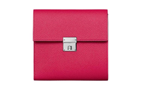 HERMES Clic Epsom Calfskin Wallet Regular Women's I6 Rose Extreme Ultimate Pink