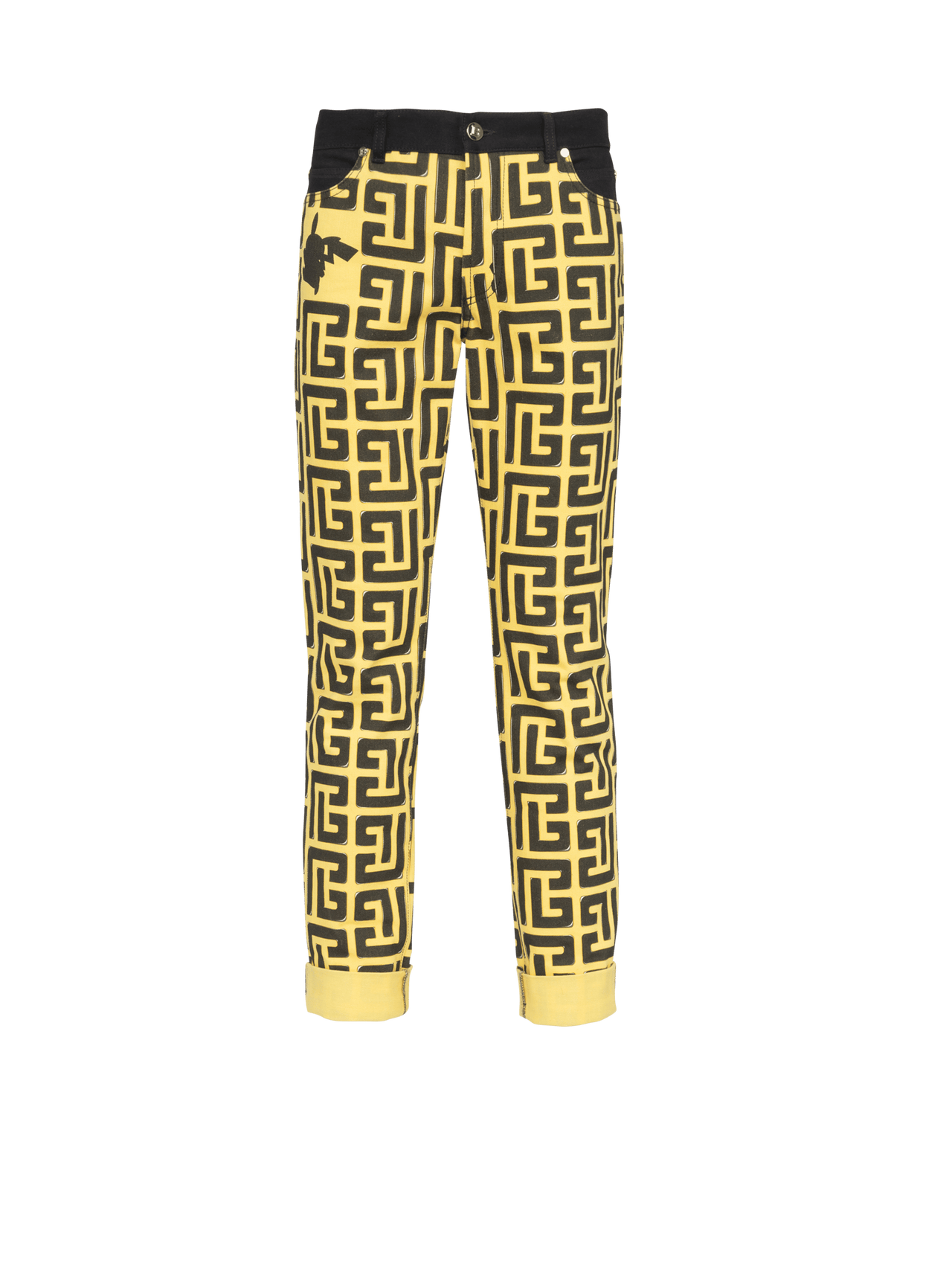 Balmain Men's Monogram Denim Pants