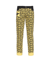Balmain Men's Monogram Denim Pants