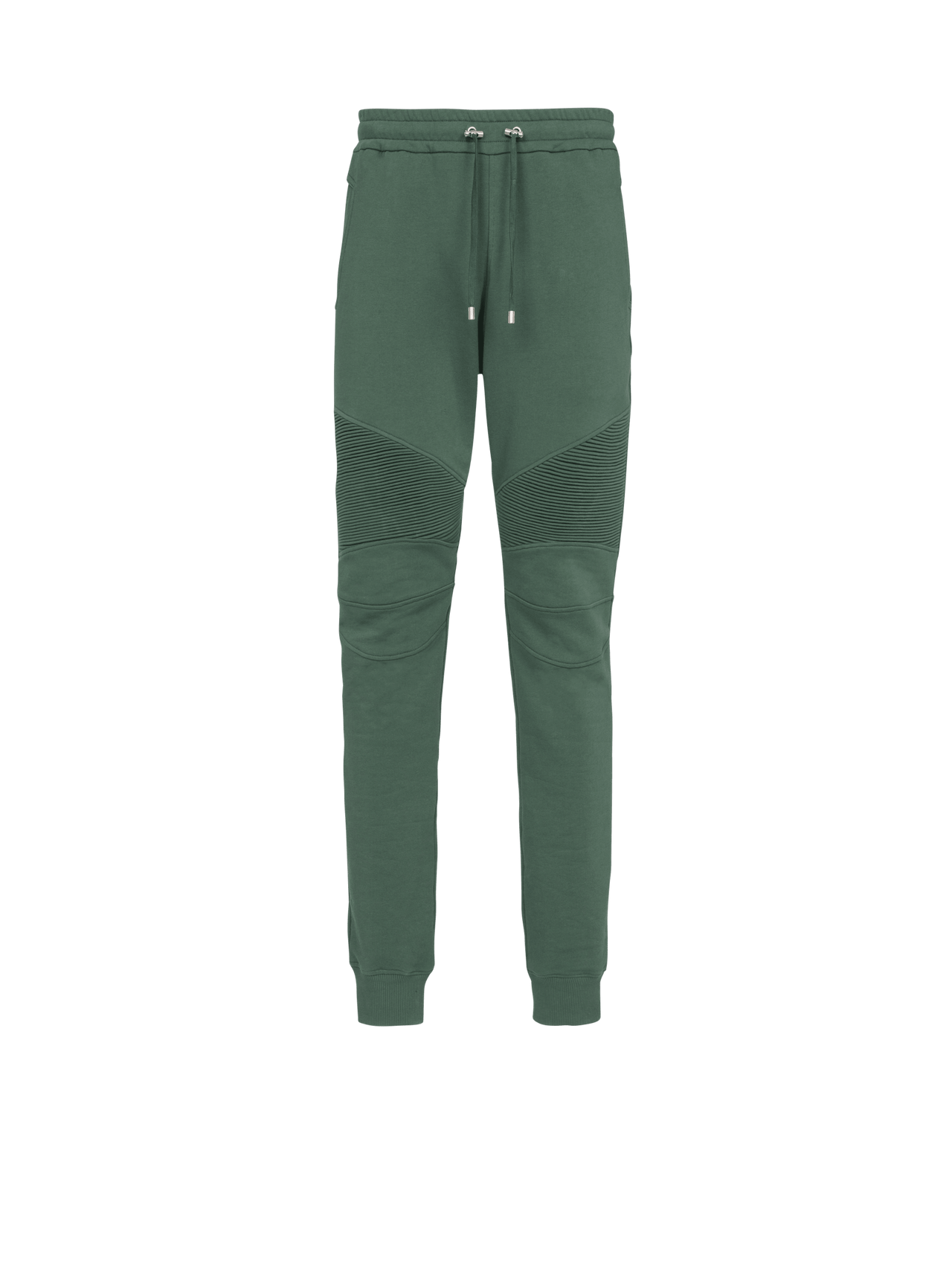 Balmain Men's Ribbed Balmain Printed Sweatpants