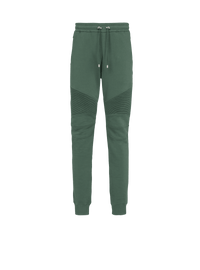 Balmain Men's Ribbed Balmain Printed Sweatpants