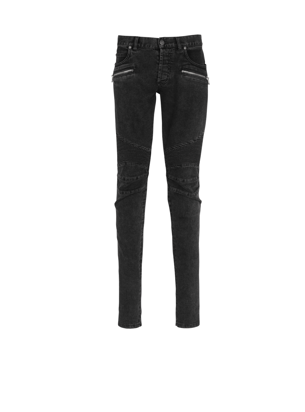 Balmain Men's Pantalon Denim Slim Revers