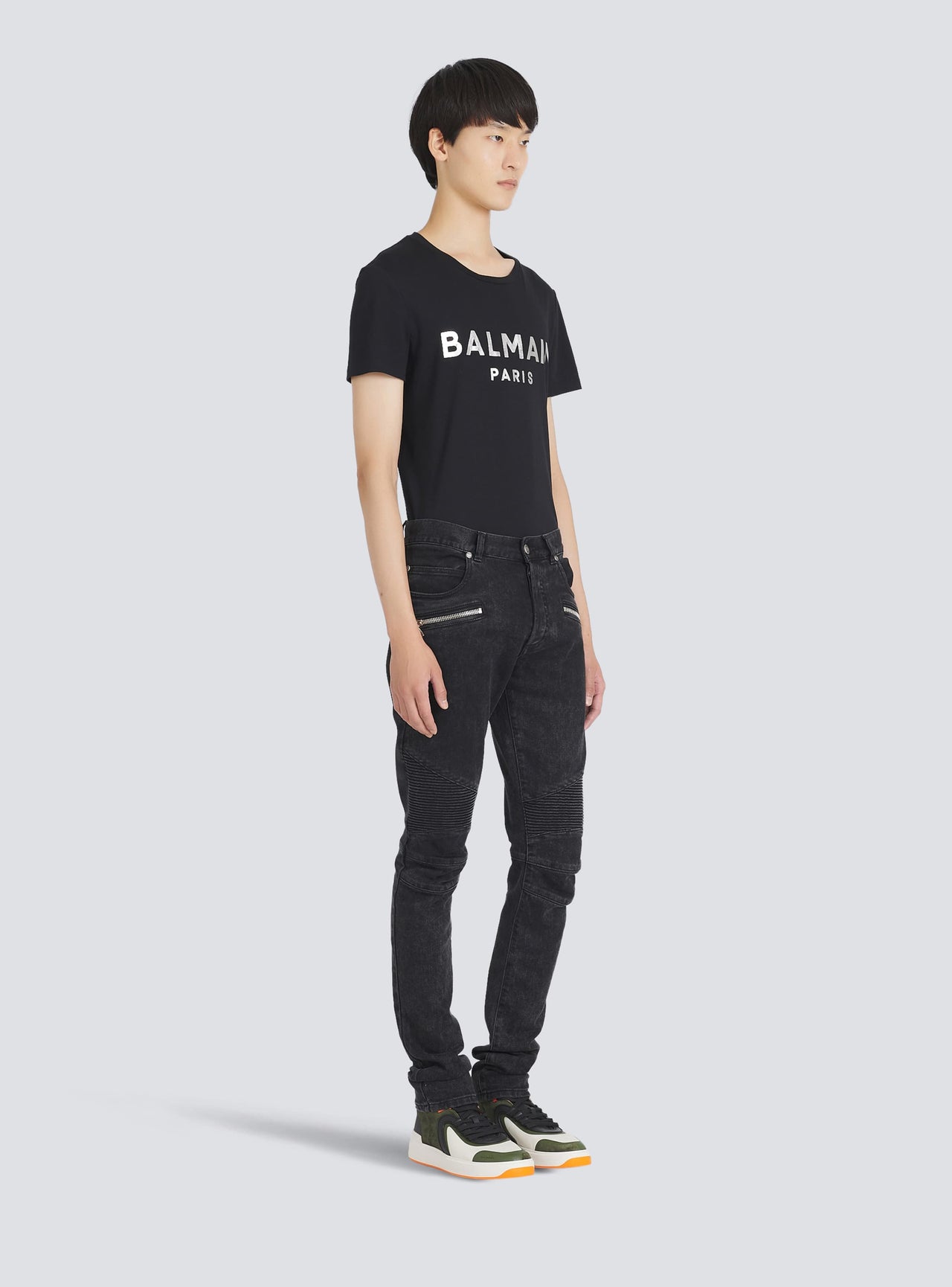 Balmain Men's Ribbed Slim Jeans-Vintage Used