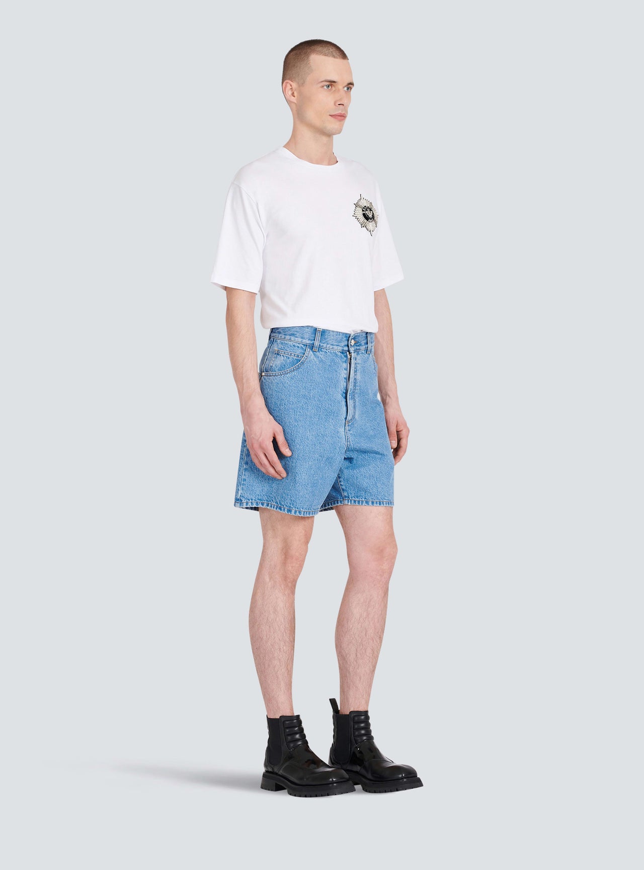 Balmain Men's Short Denim Large
