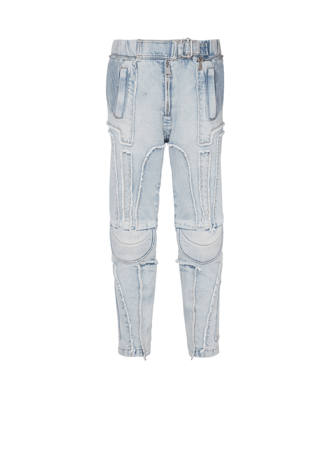 Balmain Men's Motor Rider Tapered Denim Pants
