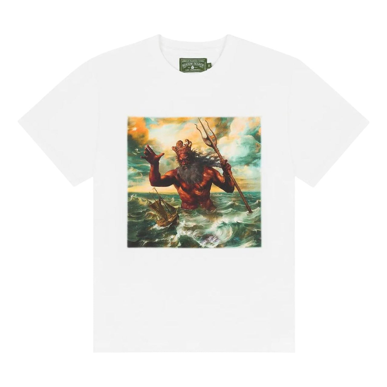 Denim Tears Poseidon's Revenge T-Shirt 'White' SS25TSS0021903