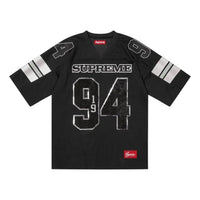 Supreme Sequin Football Jersey 'Black' FW25KN22-BLACK