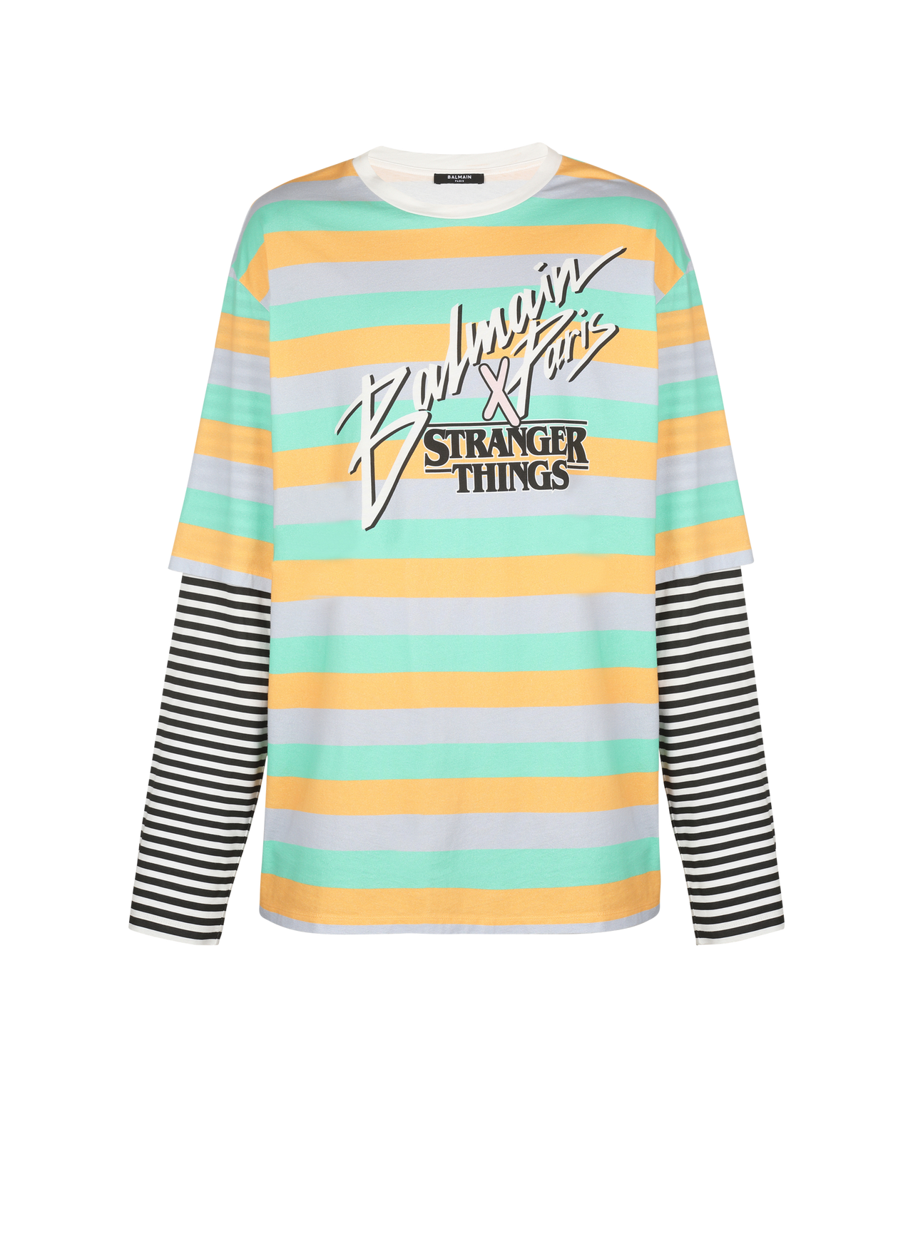 Balmain Men's T Shirt Oversized Double Manche